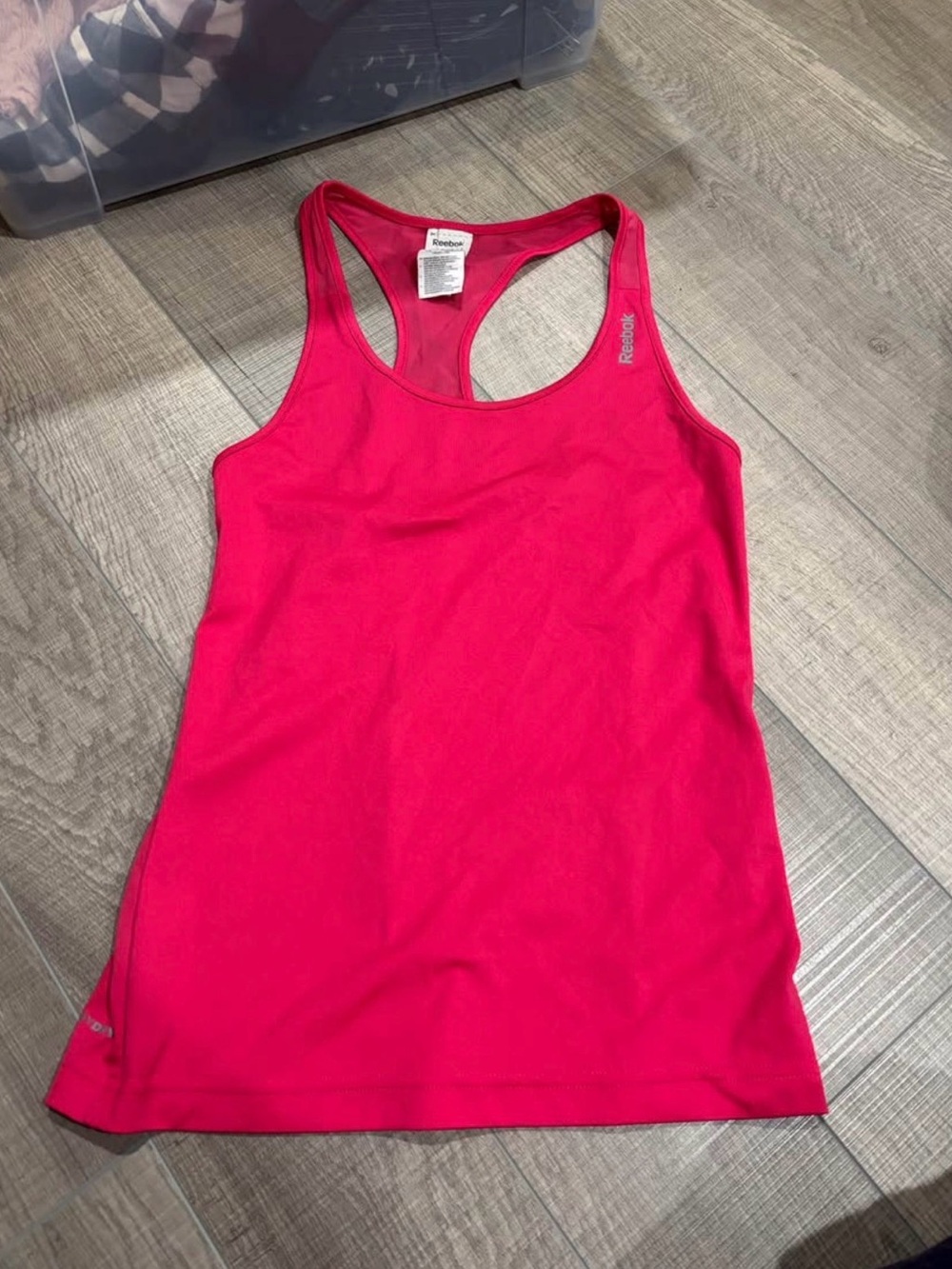 Reebok Women's Bright Pink Racerback Tank workout
